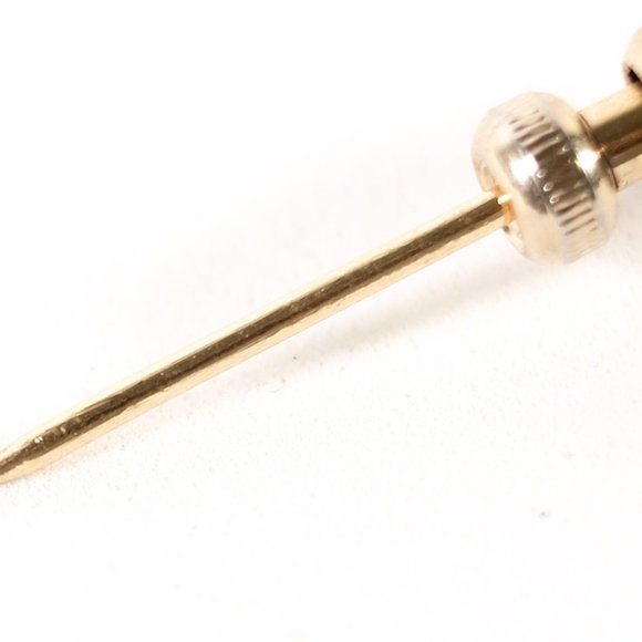 David Webb 18K YG Enamel Frog Stickpin w/ COA - Picture 7 of 9